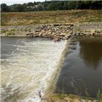 Stupeň na Slané s vodočtem