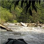 Rozpadlý jez pod Plešivcem 