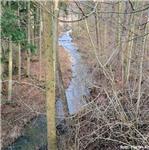 Nejhořejší úsek u Klenovice pod Mlýnským rybníkem