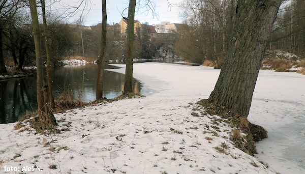 Vlevo Radbuza, vpravo Úhlava Vlevo Radbuza, vpravo Úhlava