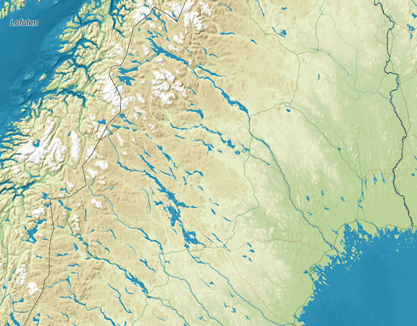 Švédsko - mapa cesty Švédsko - mapa cesty