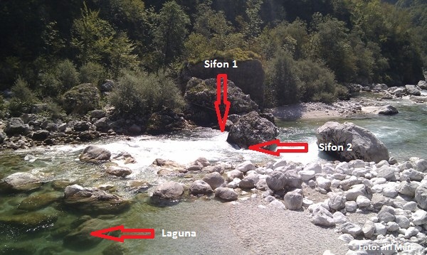 Laguna před sifonem Laguna před sifonem