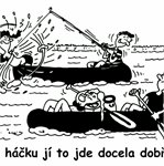 Na háčku jí to jde docela dobře.