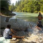 Most u Grossache 08/2025, 23 m3/s Hutte